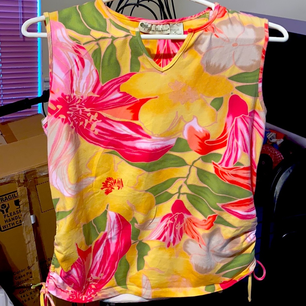 Palm Harbour size sleeveless women’s Medium top